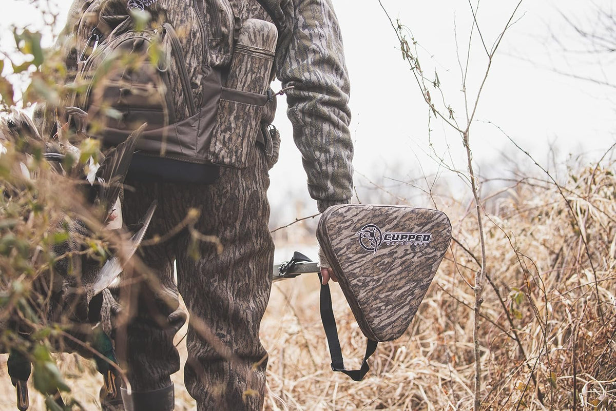 Marsh Hunting Seat, Adjustable 36" Stake Hunting Seat with Carrying Strap