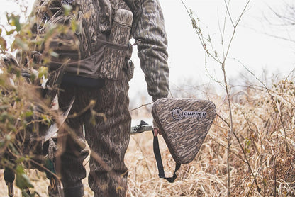 Marsh Hunting Seat, Adjustable 36" Stake Hunting Seat with Carrying Strap