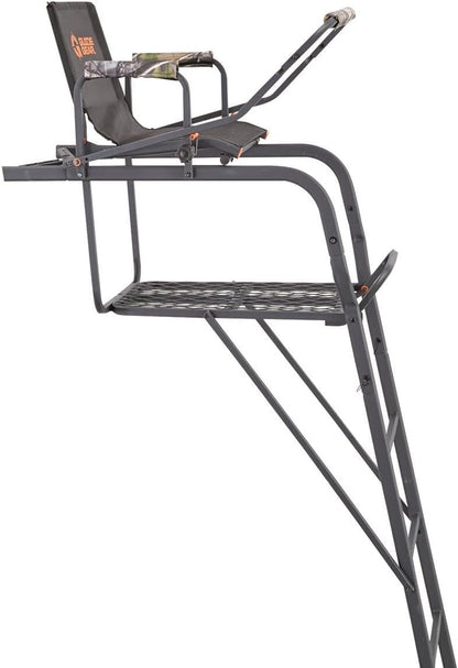 15.5' Ladder Tree Stand for Hunting with Mesh Seat, Hunting Gear, Equipment, and Accessories