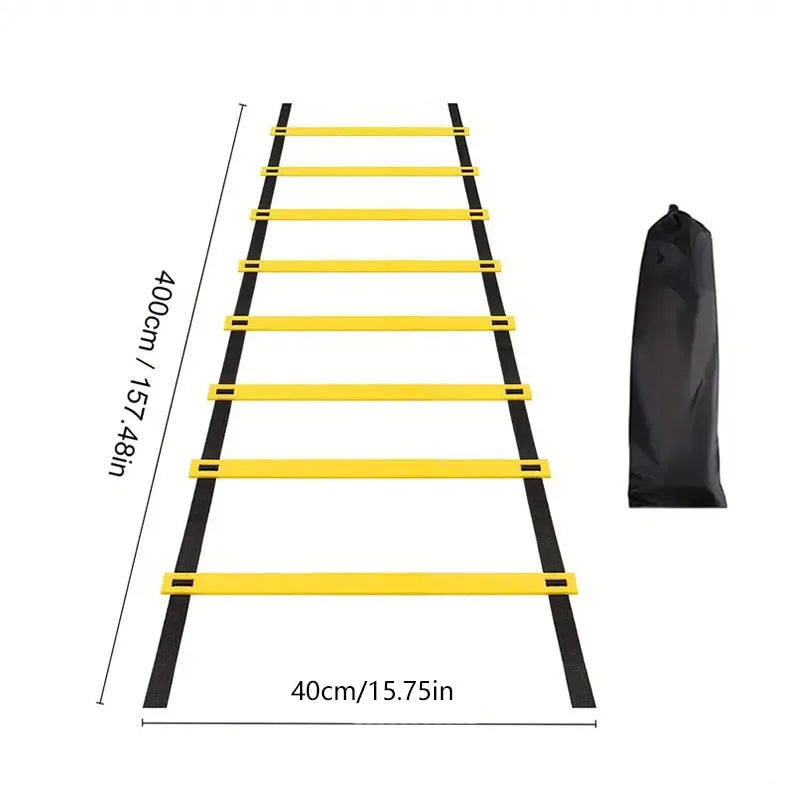 Sports Agility Ladder Football Adjustable Nylon Strap Jumping Ladder Speed Fitness Body Coordination Warm-Up Training Tool