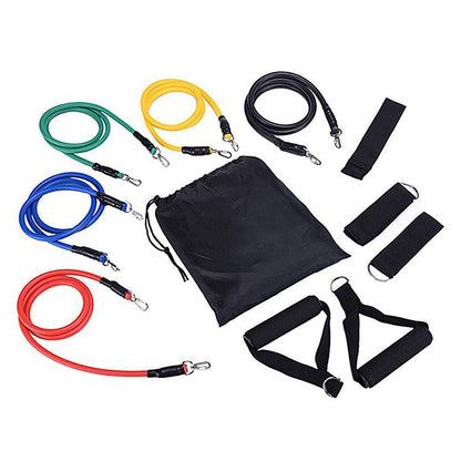 11 Piece Set of Muscle Training Straps, Multifunctional Fitness Tension Strap, Fitness Tension Training Harness, Elastic Rope