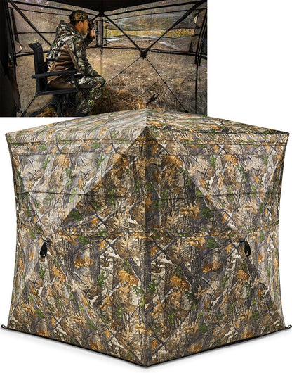 Hunting Blind, 270°/360° See through Ground Blind