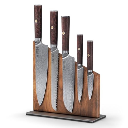 Yatoshi Knives Kitchen Knife Set with Block CLA1