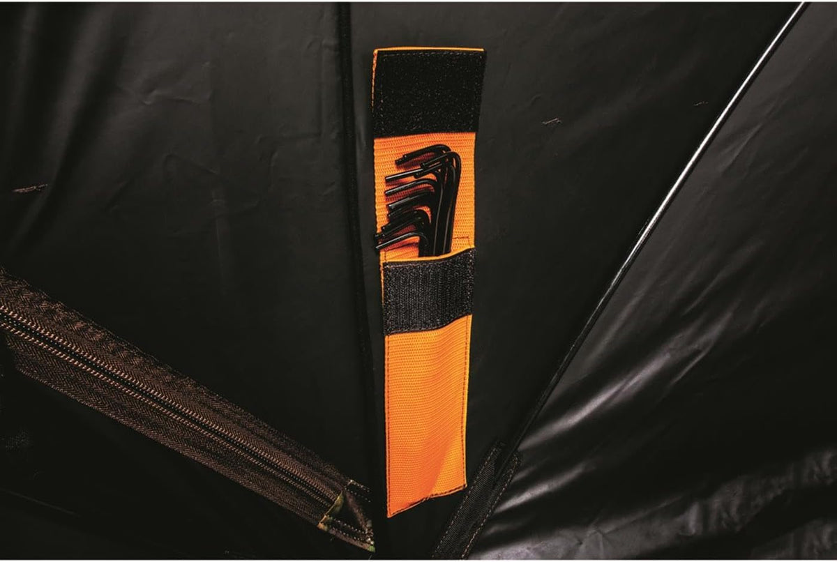 Educator Large Hunting Ground Blind, See-Through, 360 View, 3-4 Person Tent, Turkey, Duck, Deer Hunting Gear Equipment Accessories