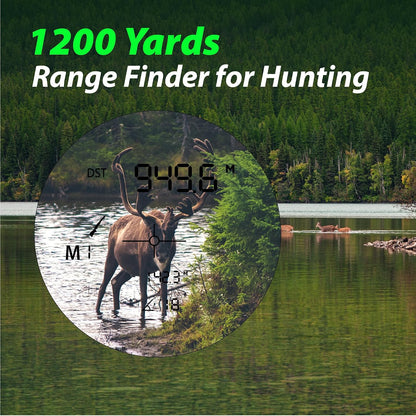 Green Hunting Rangefinder -1200 Yards
