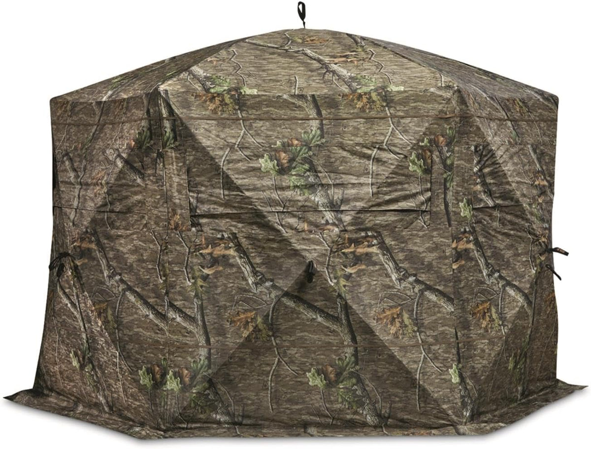 Educator Large Hunting Ground Blind, See-Through, 360 View, 3-4 Person Tent, Turkey, Duck, Deer Hunting Gear Equipment Accessories