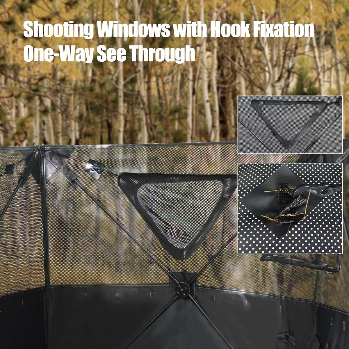 Hunting Blind 3-Panel Ground Blind with Carrying Bag Portable Hunting Ground Blinds for Deer Waterfowl Turkey Hunting
