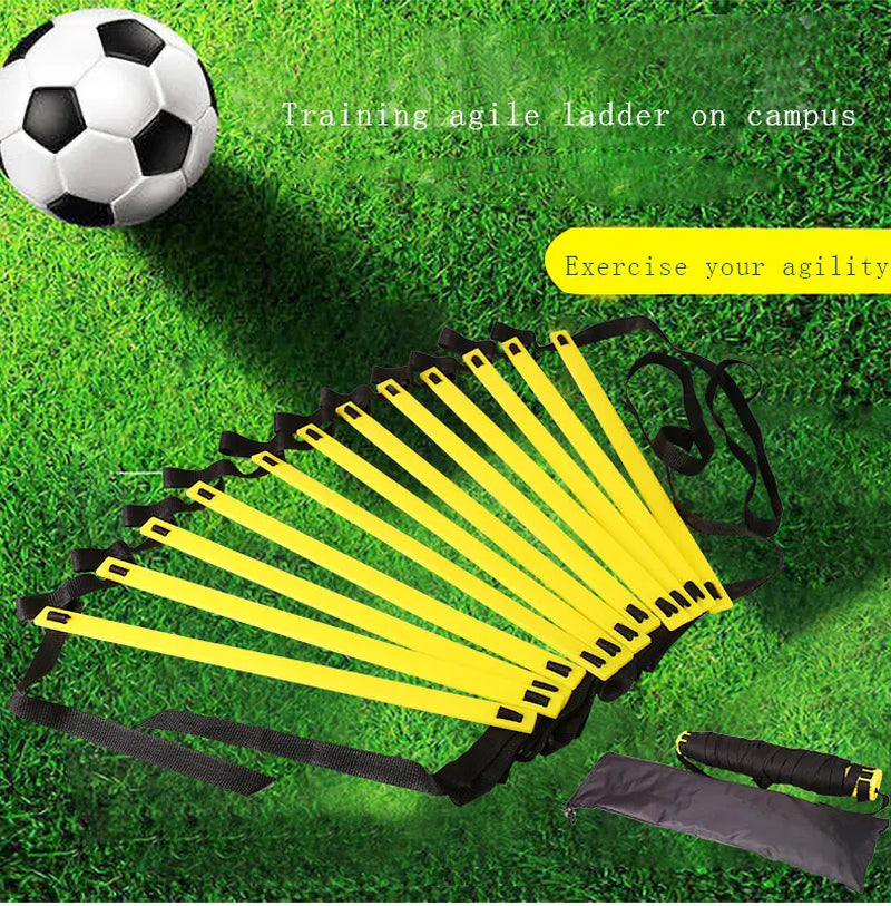 Sports Agility Ladder Football Adjustable Nylon Strap Jumping Ladder Speed Fitness Body Coordination Warm-Up Training Tool