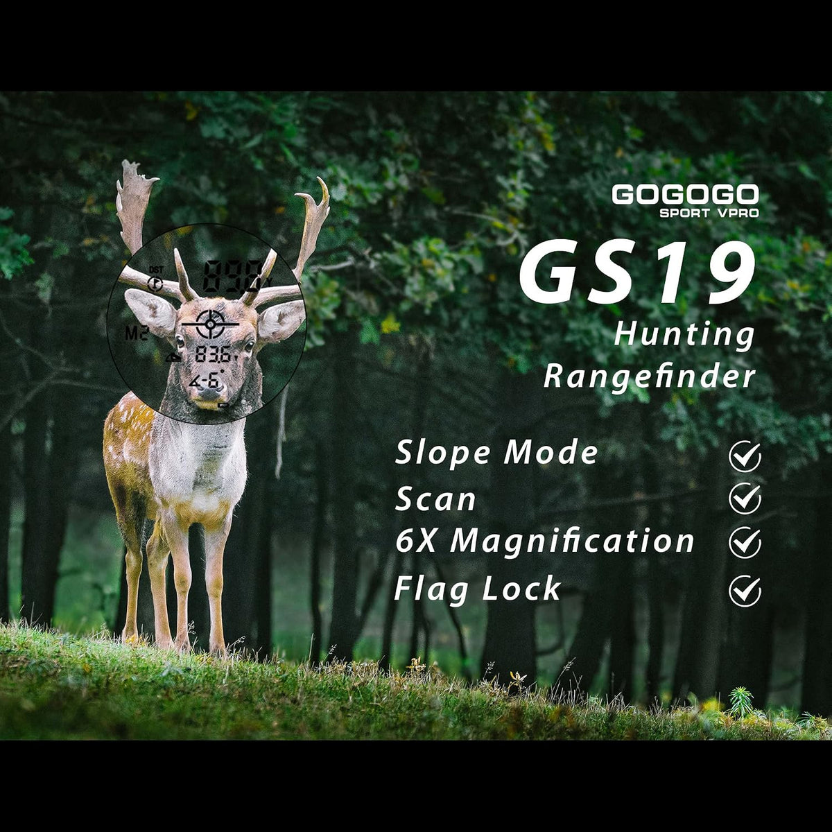 Green Hunting Rangefinder -1200 Yards