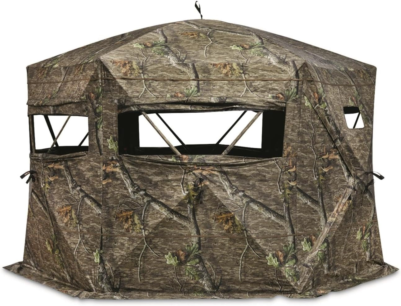Educator Large Hunting Ground Blind, See-Through, 360 View, 3-4 Person Tent, Turkey, Duck, Deer Hunting Gear Equipment Accessories
