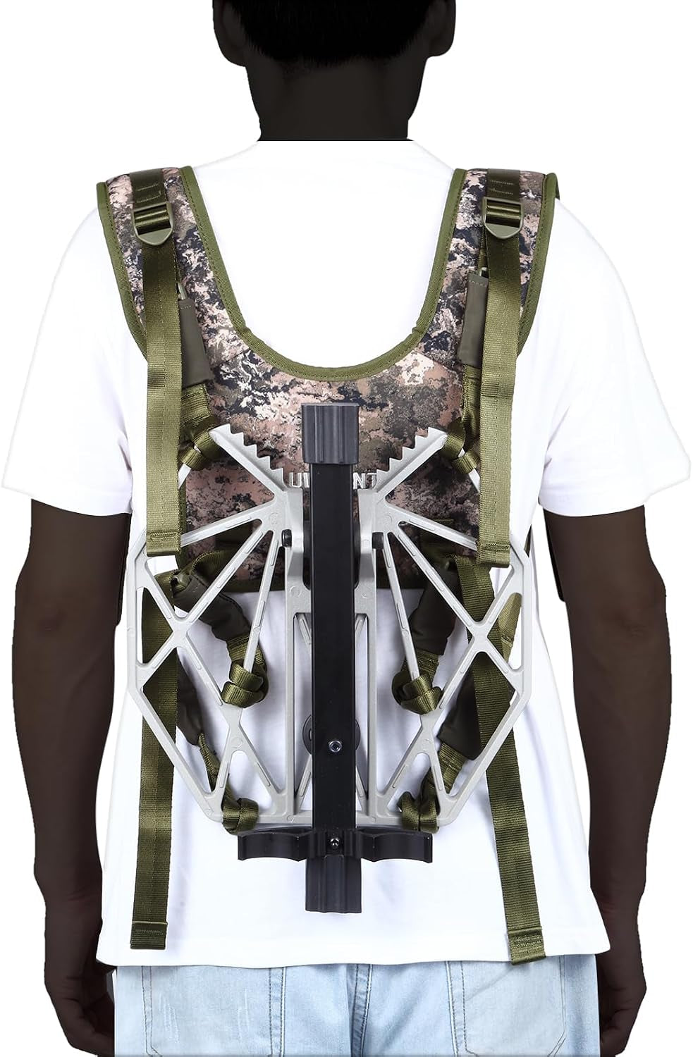 Saddle Hunting Platform: Cast Aluminum Tree Saddle Platform, Lightweight Hunting Saddle Platform, Fully Adjustable Reliable Silent 12''X12'' Hunting Platform, Saddle Hunting Accessories