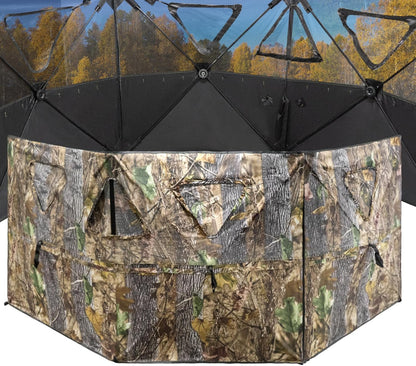 Hunting Blind 3-Panel Ground Blind with Carrying Bag Portable Hunting Ground Blinds for Deer Waterfowl Turkey Hunting